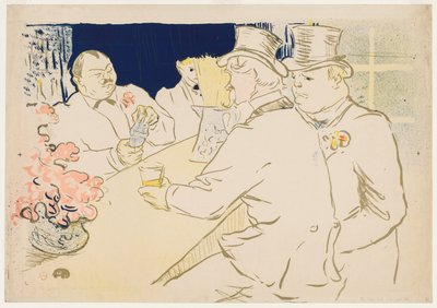 Az ír és amerikai bár, a Rue Royale alkotó: Henri de Toulouse Lautrec