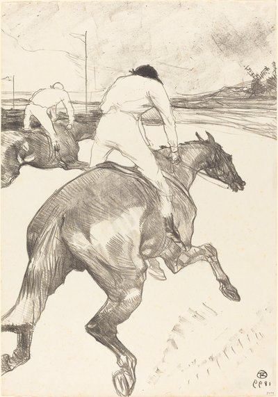 A zsoké (Le jockey) alkotó: Henri de Toulouse Lautrec