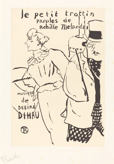 A kis megbízott lány Le petit trottin, 1893. alkotó: Henri de Toulouse Lautrec