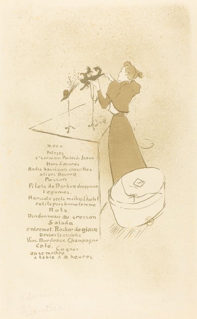 The Milliner (The Milliner - Renée Vert) alkotó: Henri de Toulouse Lautrec