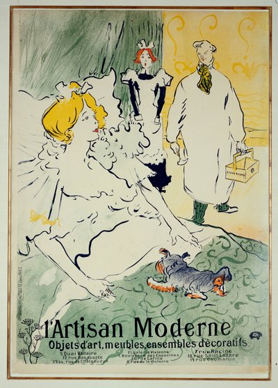 A modern kézműves, 1896 alkotó: Henri de Toulouse Lautrec