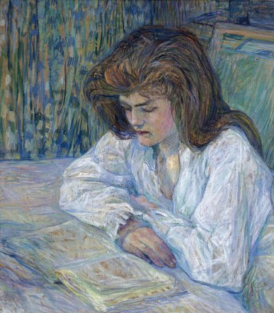 The Reader par Toulouse-Lautrec, Henri, de (1864-1901). Olaj, karton, mérete: 68x61 alkotó: Henri de Toulouse Lautrec