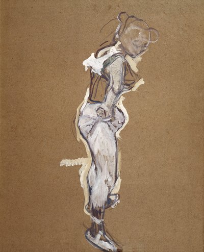 Trapéz megigazítja a harisnyanadrágját alkotó: Henri de Toulouse Lautrec