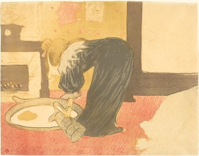 Nő a kádban (Femme au tub) alkotó: Henri de Toulouse Lautrec