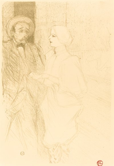 Yahne és Mayer a Nehéz korban Yahne és Mayer a Nehéz korban, 1895. alkotó: Henri de Toulouse Lautrec