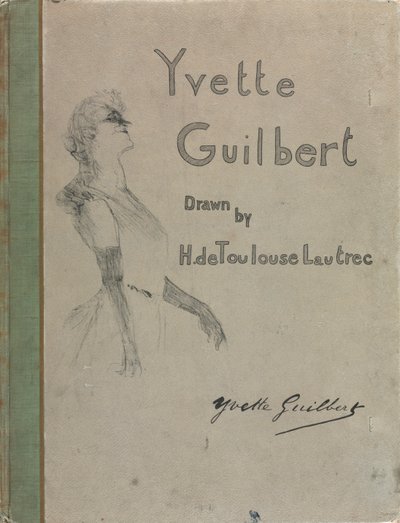 Yvette Guilbert-Englische Serie: Cover, 1898 von Henri de Toulouse Lautrec