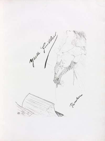 Yvette Guilbert-angol sorozat: Frontispiece alkotó: Henri de Toulouse-Lautrec