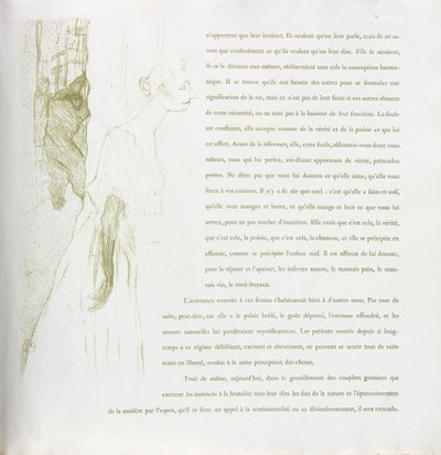 Yvette Guilbert-francia sorozat: 11. sz alkotó: Henri de Toulouse Lautrec