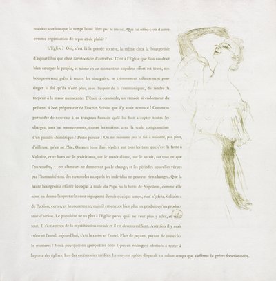 Yvette Guilbert-Francia sorozat: 7. sz alkotó: Henri de Toulouse Lautrec