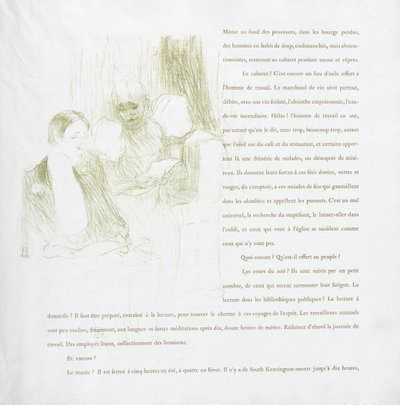 Yvette Guilbert-Francia sorozat: 8. sz alkotó: Henri de Toulouse-Lautrec
