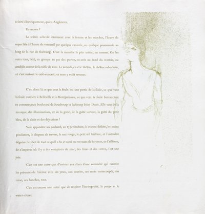 Yvette Guilbert-Francia sorozat: 9. sz alkotó: Henri de Toulouse-Lautrec