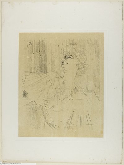 Yvette Guilbert – Menilmontant de Bruant, Yvette Guilberttől alkotó: Henri de Toulouse-Lautrec