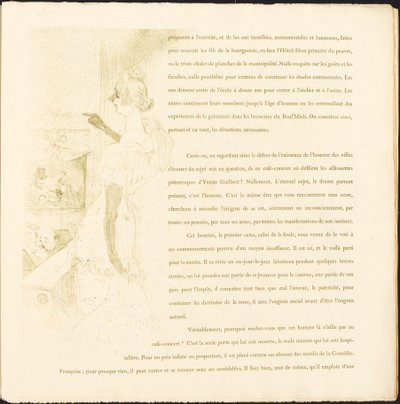 Yvette Guilbert alkotó: Henri de Toulouse Lautrec