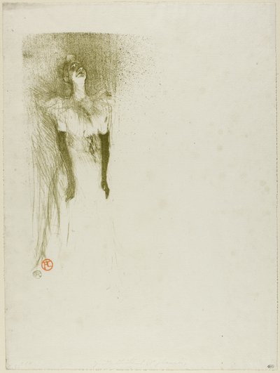 Yvette Guilbert alkotó: Henri de Toulouse-Lautrec