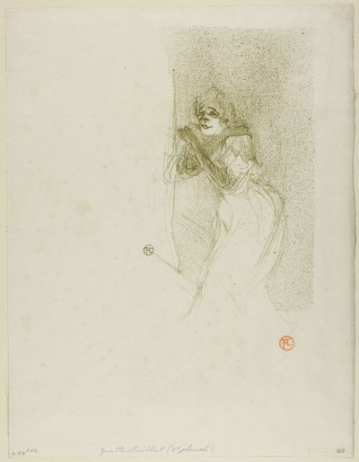Yvette Guilbert alkotó: Henri de Toulouse-Lautrec