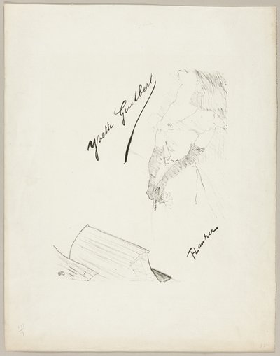 Yvette Guilbert alkotó: Henri de Toulouse-Lautrec