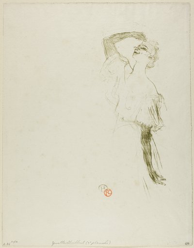Yvette Guilbert alkotó: Henri de Toulouse-Lautrec