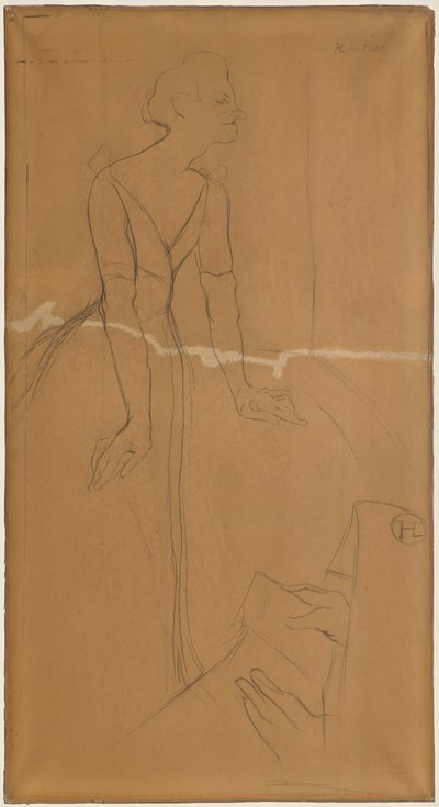 Yvette Guilbert alkotó: Henri de Toulouse-Lautrec