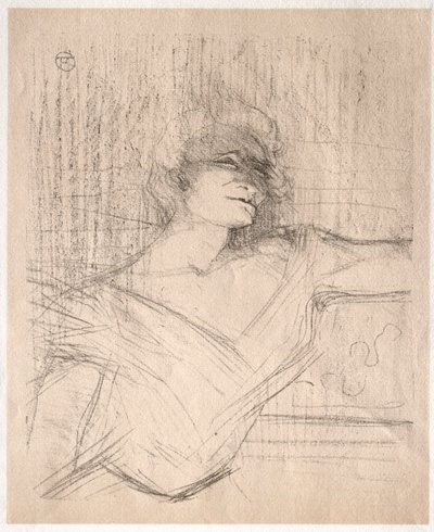 Yvette Guilbert: A ragasztóban, 1898. alkotó: Henri de Toulouse Lautrec