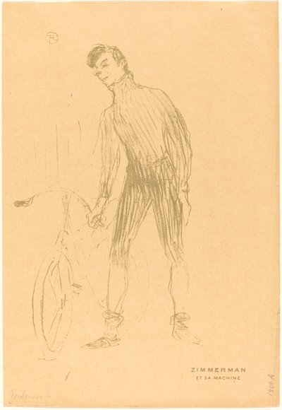 Zimmerman és a gép (Zimmerman és a gépe) alkotó: Henri de Toulouse Lautrec