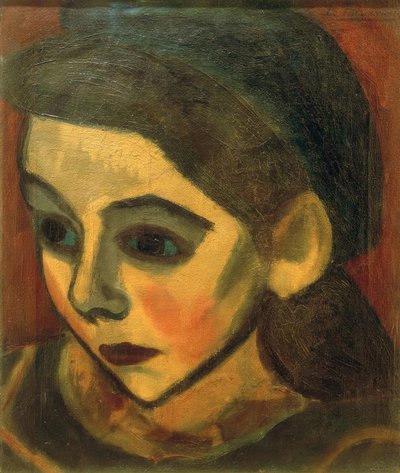Breton lány alkotó: Henri Victor Gabriel Le Fauconnier