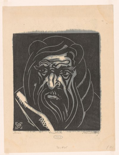 Mozes (eredeti cím a tárgyon) alkotó: Henri van der Stok (signed by artist)