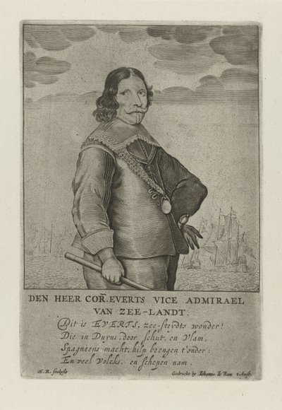 Cornelis Evertsen portréja alkotó: Henrick Rochuszn van Dagen