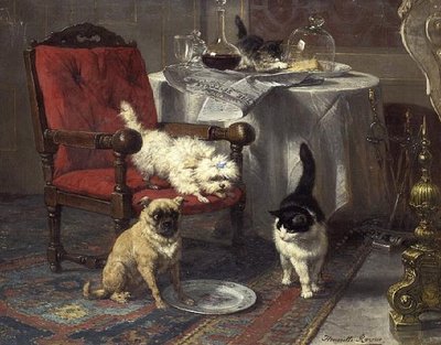 Egy kis sajt (olaj, vászon) alkotó: Henriëtte Ronner Knip