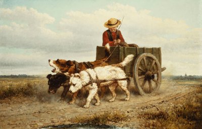 A kutyakocsi, alkotó: Henriëtte Ronner Knip