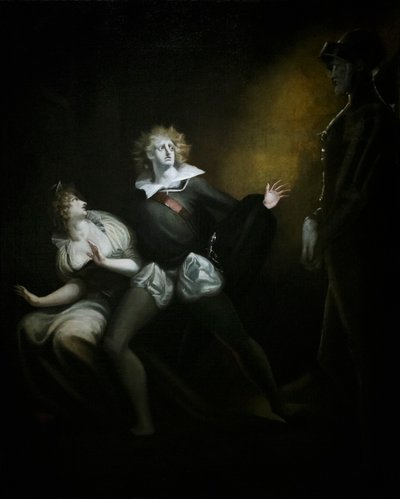Gertrud, Hamlet és az Atya szelleme alkotó: Henry (1741-1825) (after) Fuseli