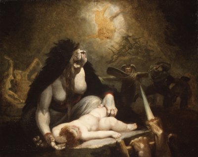 A Night-Hag Lappföldi Boszorkányokhoz látogat alkotó: Henry  Fuseli
