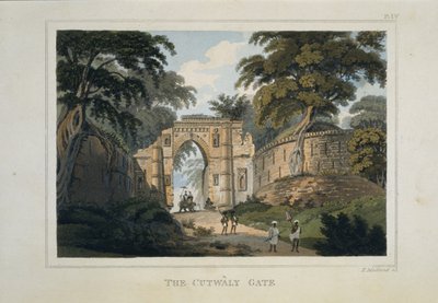 A Katwali-kapu és a „Kotwali Darwaza”, Gaur romjai alkotó: Henry (after) Creighton