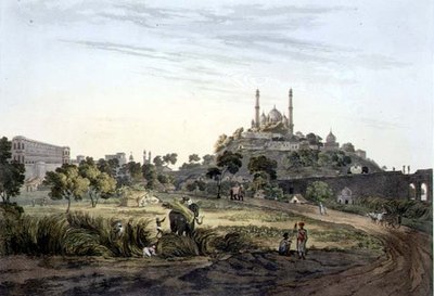 Kilátás Lucknowban, VII. tábla, metszett: Daniel Havell (1785-1826) 1809 (metszet) alkotó: Henry (after) Salt