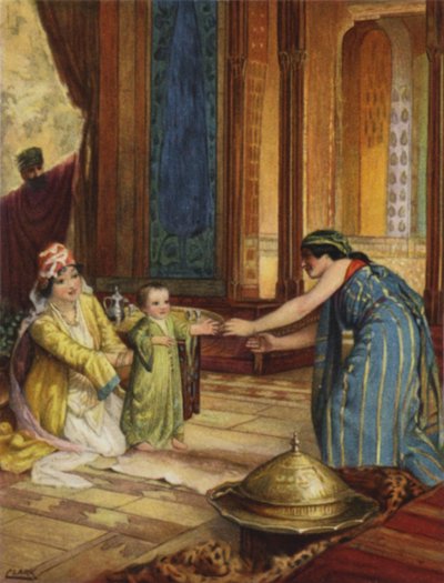 Kereskedőház Damaszkuszban (színes litó) alkotó: Henry Andrew Harper