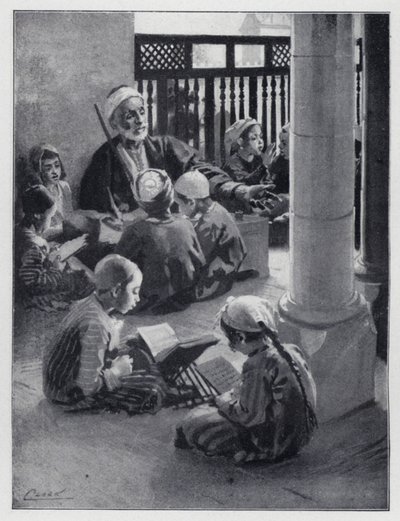 Egy keleti iskolamester (litho) alkotó: Henry Andrew Harper