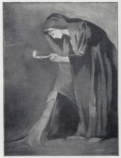 Egy keleti nő, aki elveszett érmét keres (litho) alkotó: Henry Andrew Harper