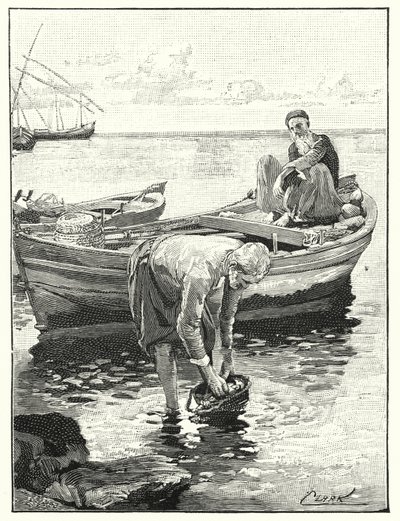Halászok a Tibériás-tengeren (litho) alkotó: Henry Andrew Harper