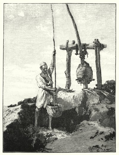 Vízszívás módszere keleten (litho) alkotó: Henry Andrew Harper