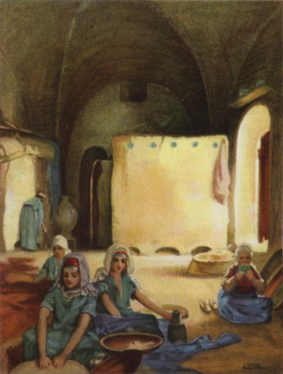 Parasztotthon Siloamban (színes litó) alkotó: Henry Andrew Harper