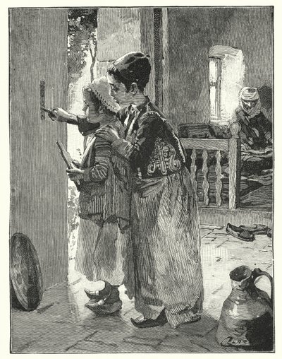 Statútumok és törvények a zsidó ház ajtófélfájára (litho) alkotó: Henry Andrew Harper