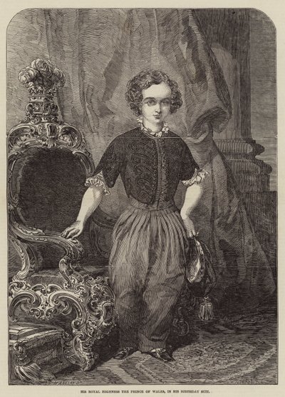 Ő Királyi Fensége, a walesi herceg, születésnapi öltönyében alkotó: Henry Anelay