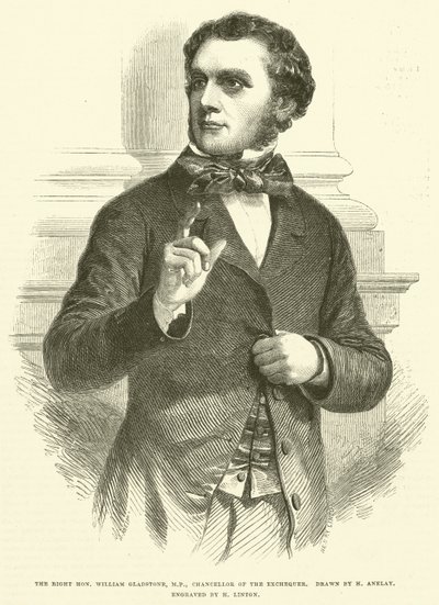 Tisztelt William Gladstone, parlamenti képviselő, pénzügyminiszter alkotó: Henry Anelay