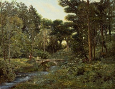 Erdős táj (olaj, vászon) alkotó: Henry Arthur Bonnefoy
