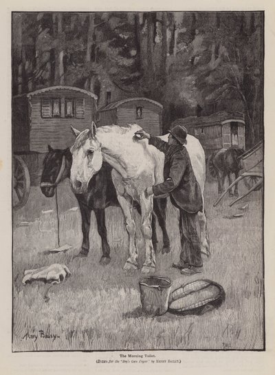A reggeli vécé (metszet) alkotó: Henry Bailey