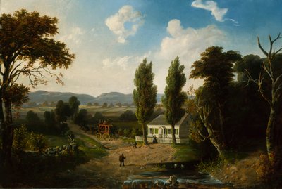 Táj kocsival, 1856. alkotó: Henry Boese