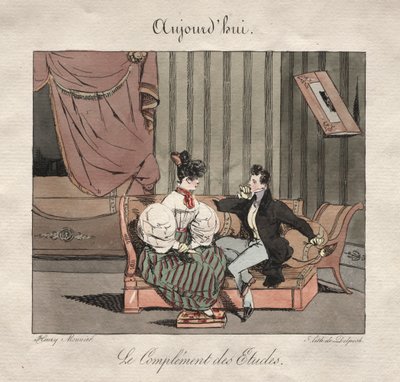 Párizsi alkalmak: A diákok kiegészítése. alkotó: Henry Bonaventure Monnier