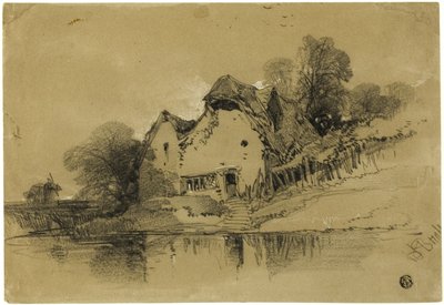 Ház a csatorna szélén alkotó: Henry Bright