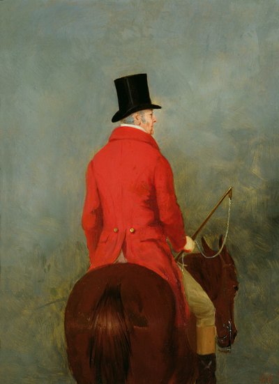 Thomas Cholmondeley, az első Lord Delamere portréja a Hunter: Egy tanulmány a „The Cheshire Hunt at Tatton Park” című könyvéhez. alkotó: Henry Calvert