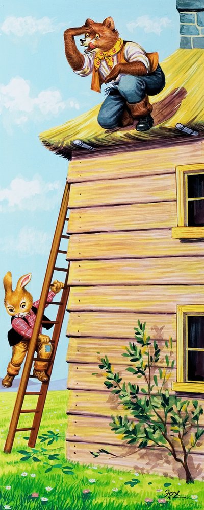 Brer Rabbit és Brer Fox alkotó: Henry Charles Fox