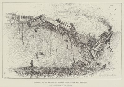 Baleset az orosz császár vonattal az azovi vasúton alkotó: Henry Charles Seppings Wright
